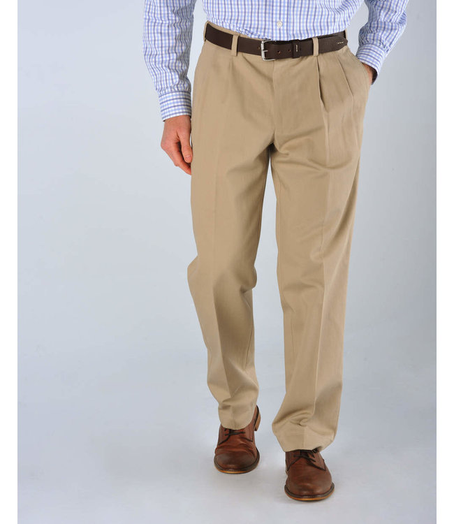 Bills Khakis Classic Fit Pleated Twill Khakis