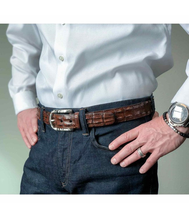 Torino - Genuine Hornback Crocodile Belt