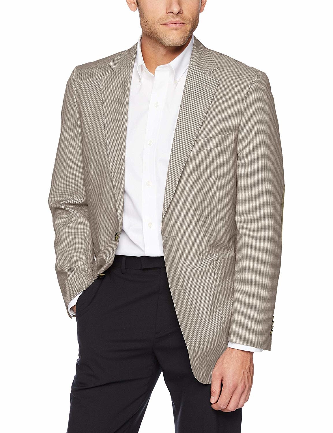 Tan Pegasus Sport Coat w/ Elbow Patch - Abraham's