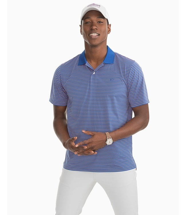 Southern Tide Barrier Striped Performance Polo