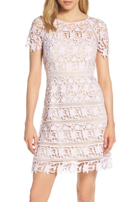 eliza j open lace dress