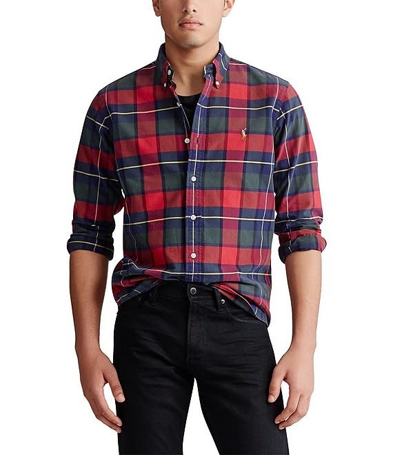 Rustic Red Plaid Oxford - Abraham's