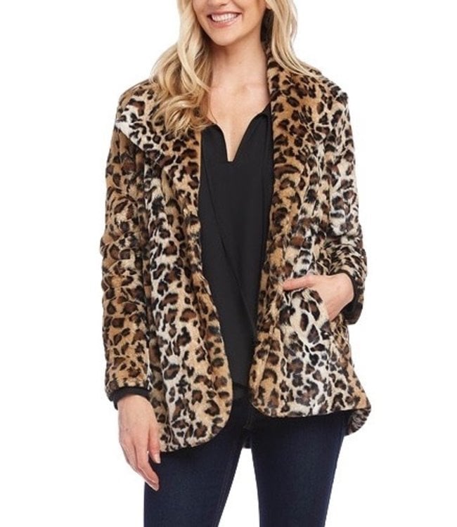 Karen kane faux fur clearance coat