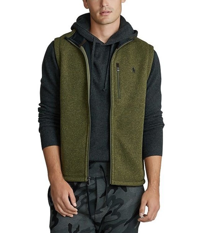 PRL Full Zip Sweater Fleece Vest 
