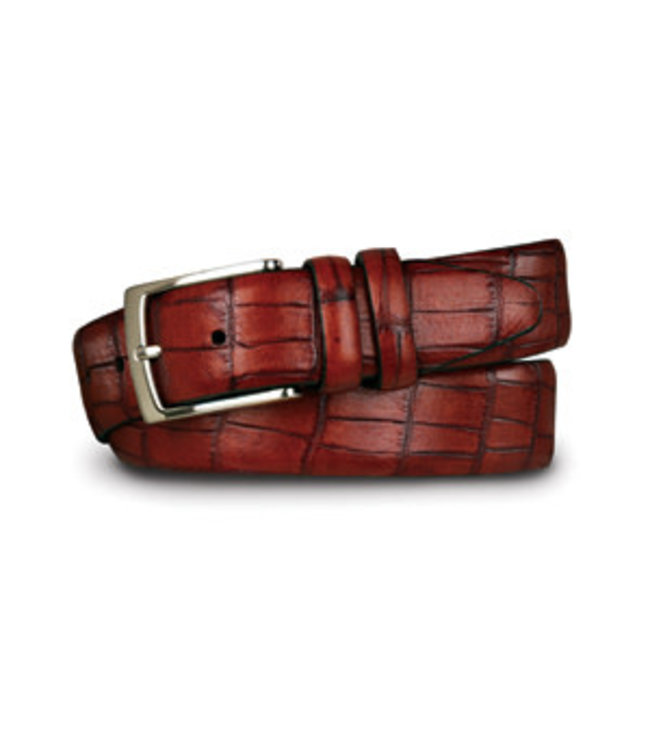 Aquarius Embossed Croc Belt