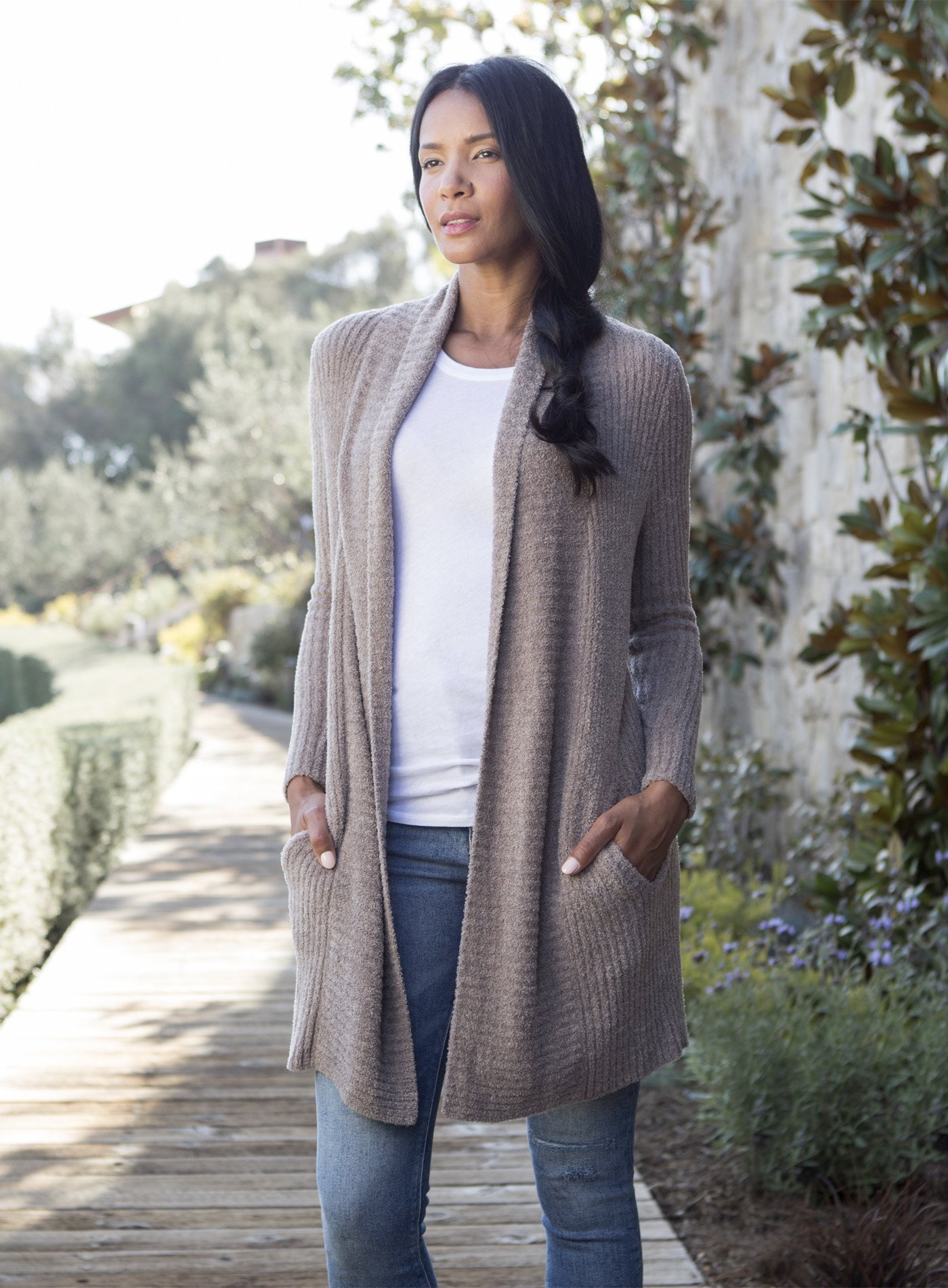 Barefoot Dreams CozyChic Lite Montecito Cardi - Abraham's