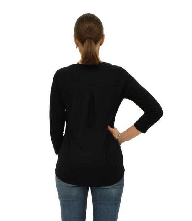 Multiples Scoop Neck Top