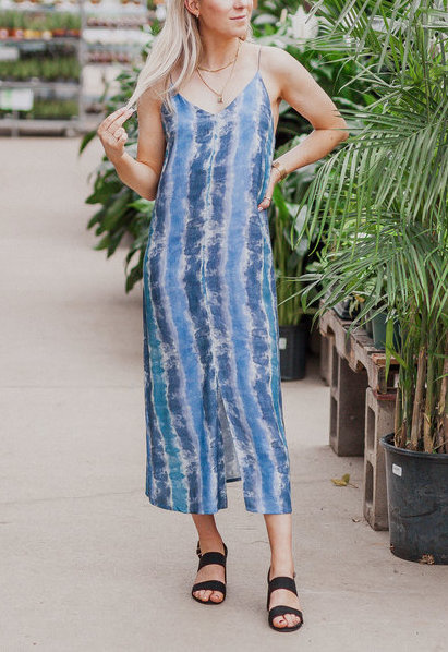RD Style Striped Tie Dye Dress - Abraham's