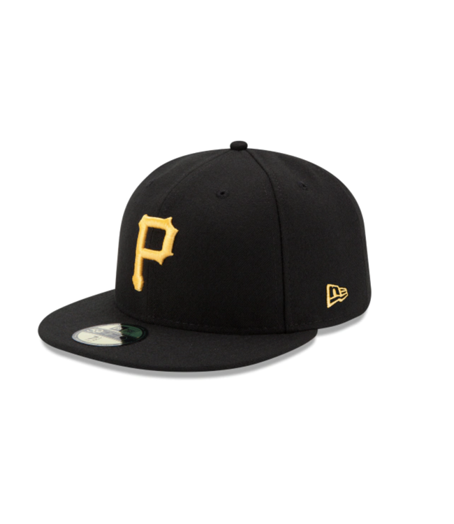 New Era Men's Pittsburgh Pirates Black Game Authentic Collection On-Field  59FIFTY Fitted Hat Size 8-8