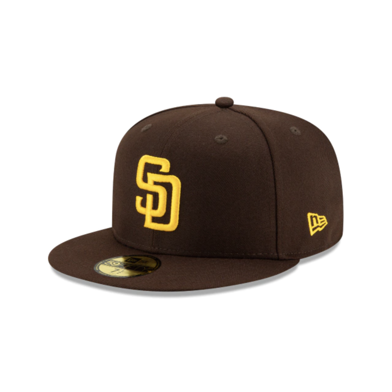 New Era Flat Brim 59FIFTY Authentic On Field San Diego Padres MLB Brown  Fitted Cap