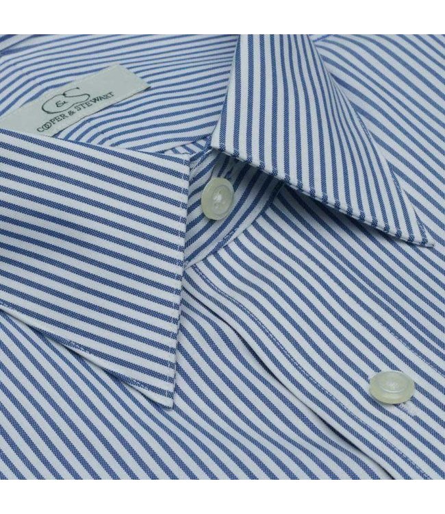 Cooper & Stewart Burlington Banker's Stripe Shirt