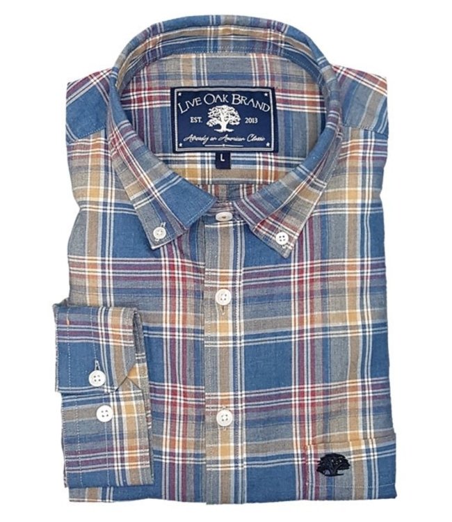 Live Oak Brushed Cotton Button Down Shirt