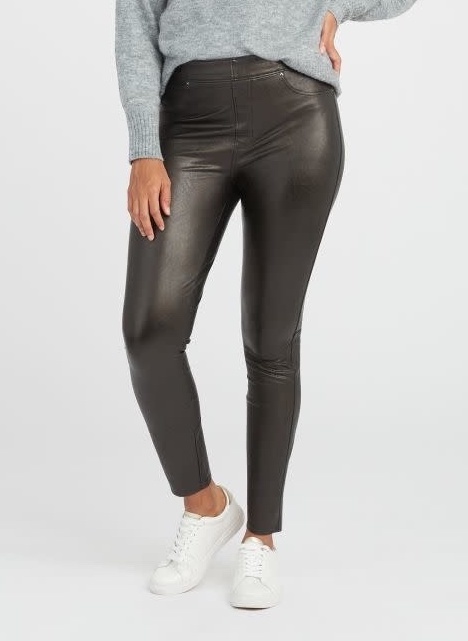 Spanx Leather-Like Ankle Skinny Pant - Abraham's