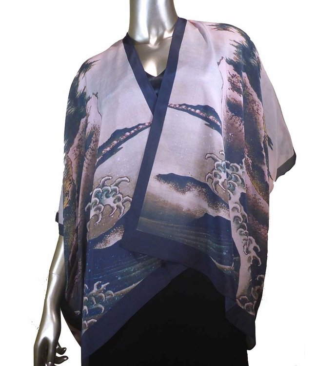 Cocoon House Short Silk Kimono