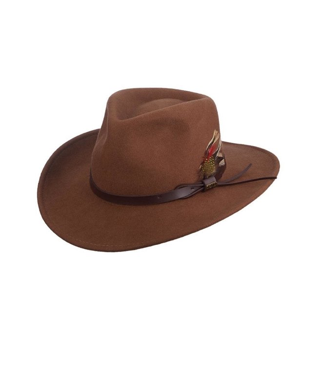 Scala Dakota Crushable Wool Felt Outback Hat