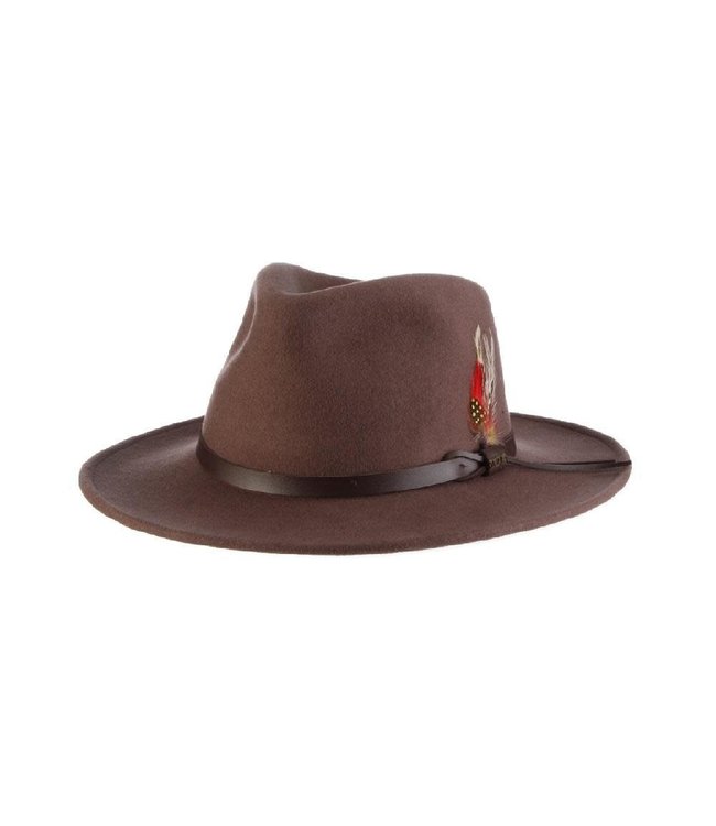 Scala Dakota Crushable Wool Felt Outback Hat