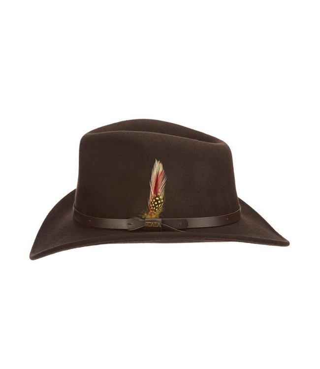 Scala Dakota Crushable Wool Felt Outback Hat