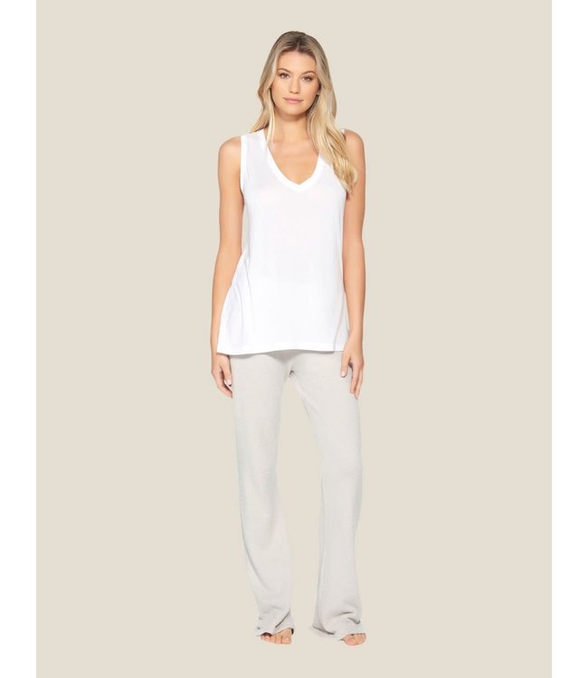 Barefoot Dreams Malibu Collection Sleeveless Modal V-neck Tank