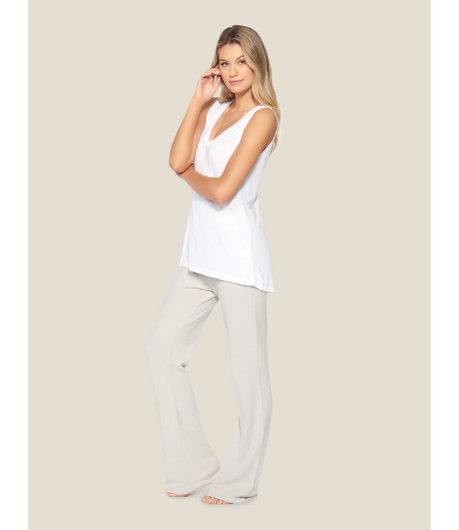 Barefoot Dreams Malibu Collection Sleeveless Modal V-neck Tank