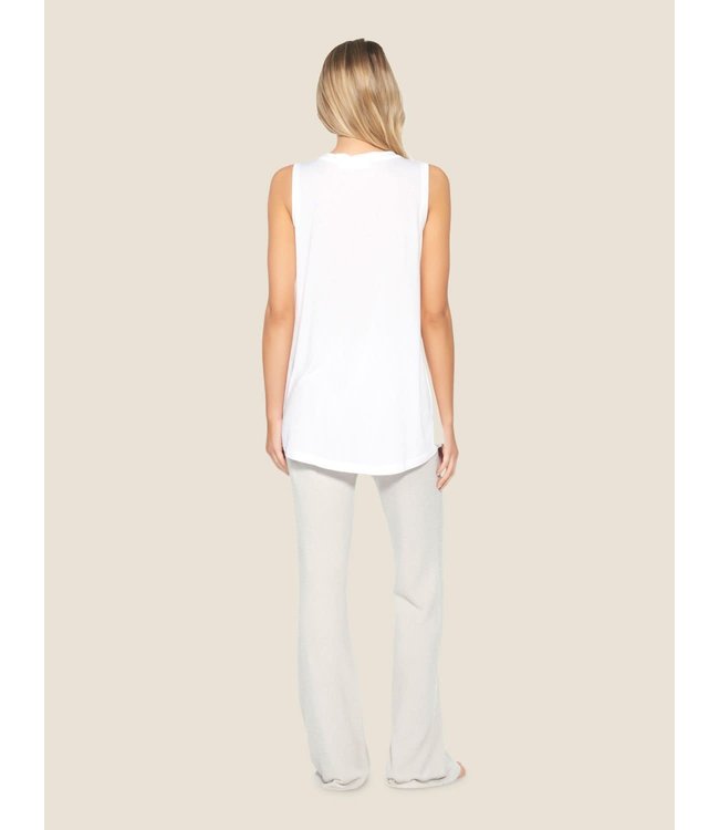 Barefoot Dreams Malibu Collection Sleeveless Modal V-neck Tank