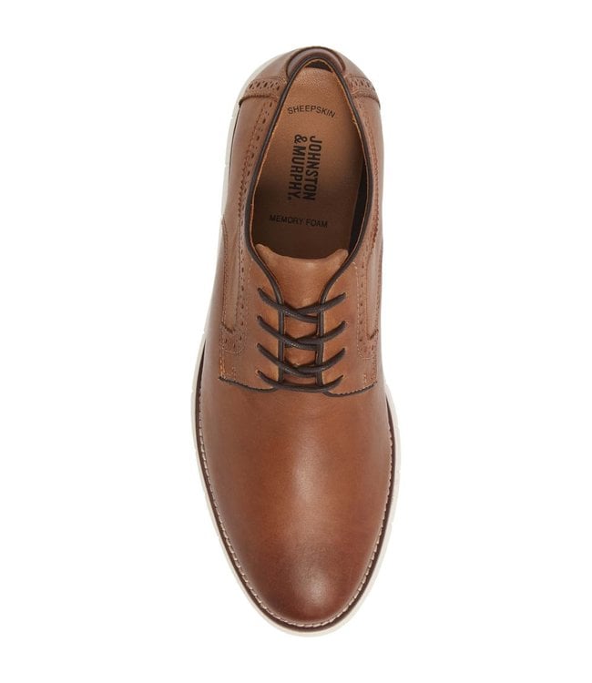 Johnston & Murphy Tan Holden Plain Toe