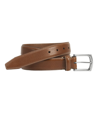 Johnston and Murphy J&M Topstitch Italian Leather Belt