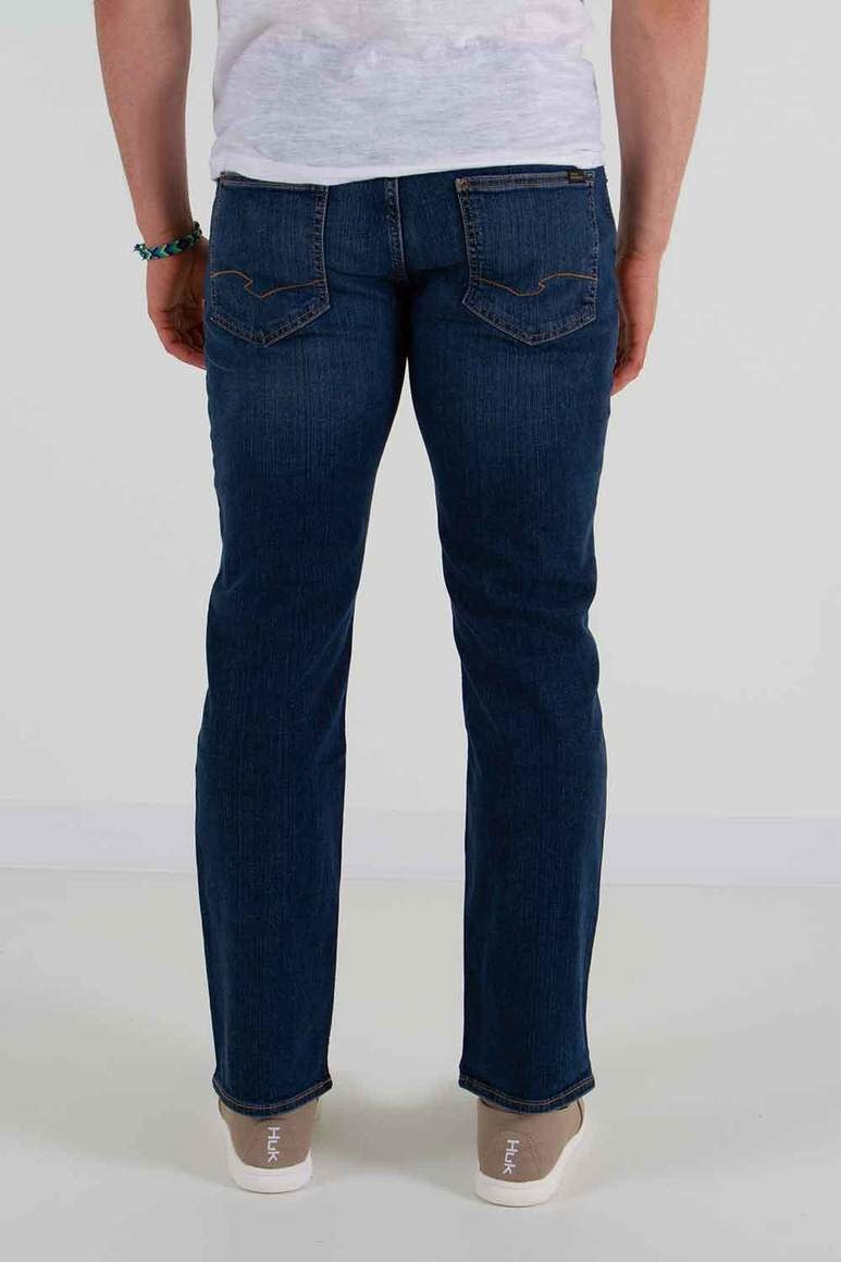 Silver Slim Fit Tapered Leg Jeans - Abraham's