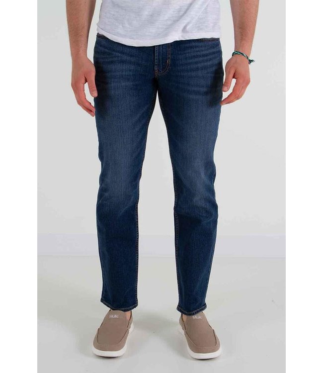 Silver Slim Fit Tapered Leg Jeans