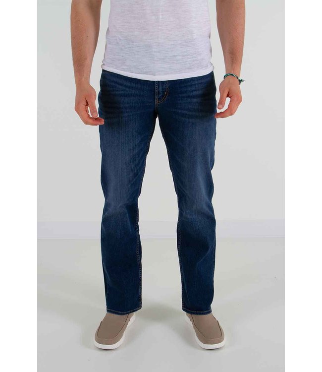 Silver Silver Relaxed Fit Straight Leg Jeans