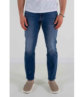 Silver Silver Athletic Fit Tapered Leg Jeans