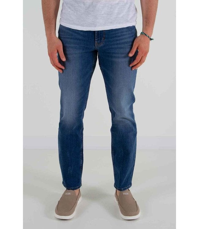 Silver Silver Athletic Fit Tapered Leg Jeans