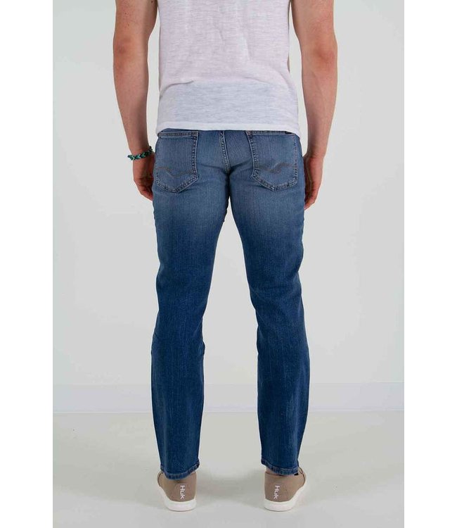 Silver Athletic Fit Tapered Leg Jeans