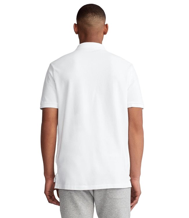 Polo Ralph Lauren White Classic Fit Mesh Polo