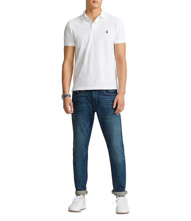 Polo Ralph Lauren White Classic Fit Mesh Polo