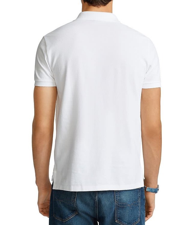 Polo Ralph Lauren White Classic Fit Mesh Polo