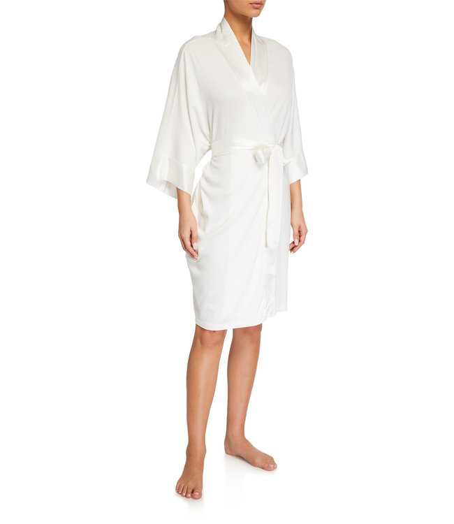 PJ Harlow Shala Satin Trim Robe With Pockets