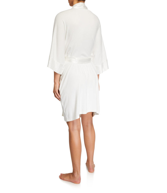 PJ Harlow Shala Satin Trim Robe With Pockets