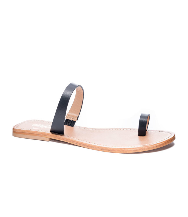 42 Gold Zolo Leather Slide Sandal