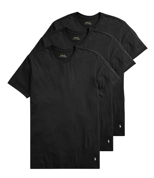 Polo 3 Pack Big & Tall Man Stretch Classic Fit Crew T-Shirts