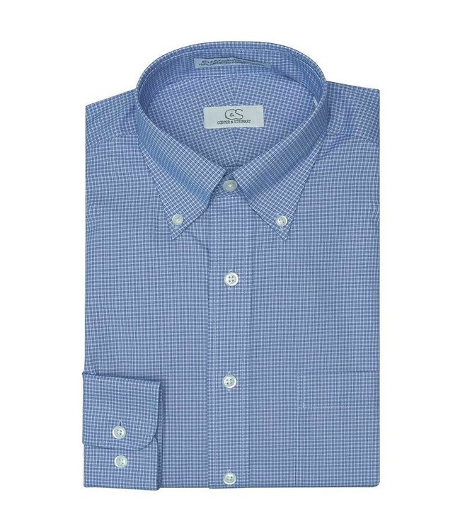 Cooper & Stewart Branson Double Check Button Down Dress Shirt