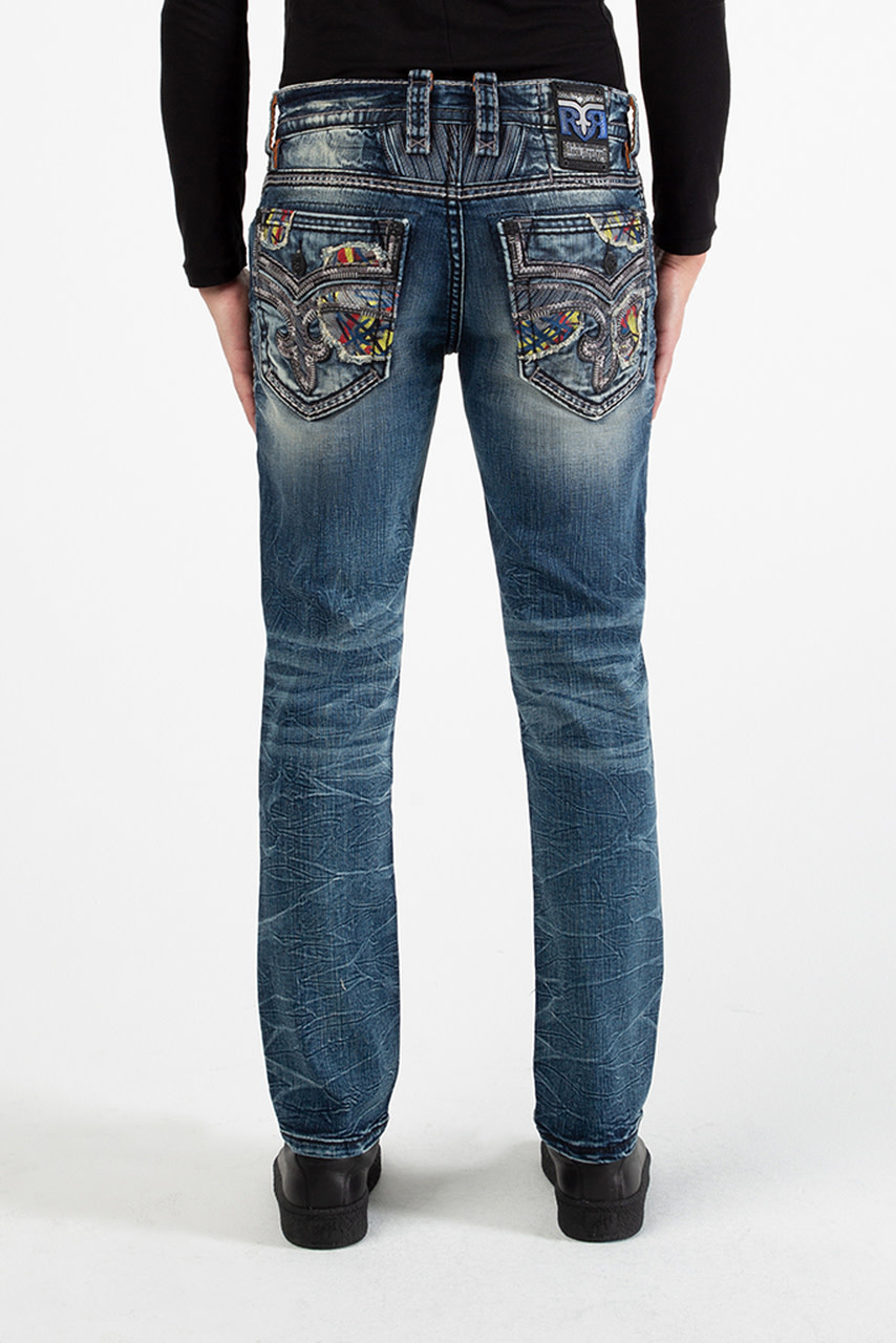 Rock Revival Brayen Alternate Straight Fit Jeans - Abraham's