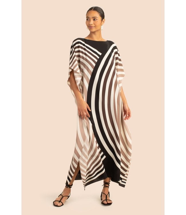 Trina turk black and clearance white dress