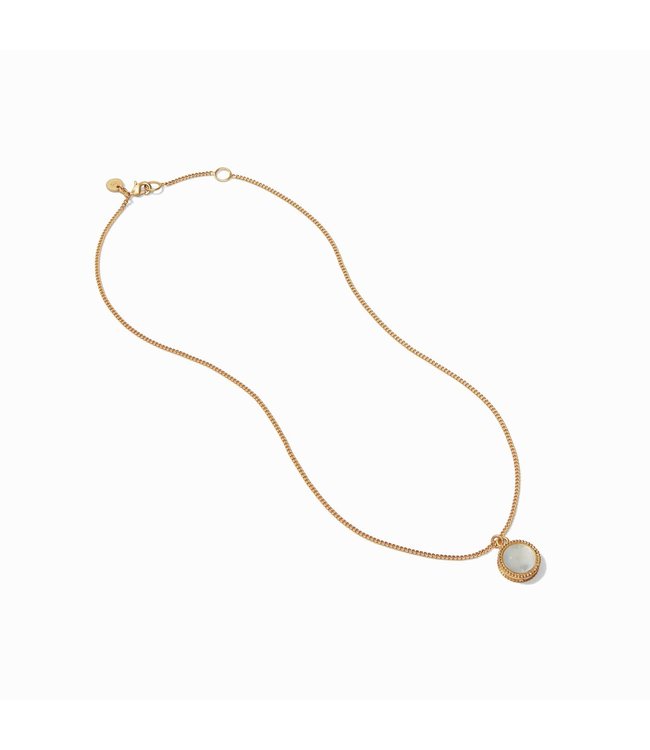 Julie Vos Fleur-de-Lis Solitaire Reversible Necklace