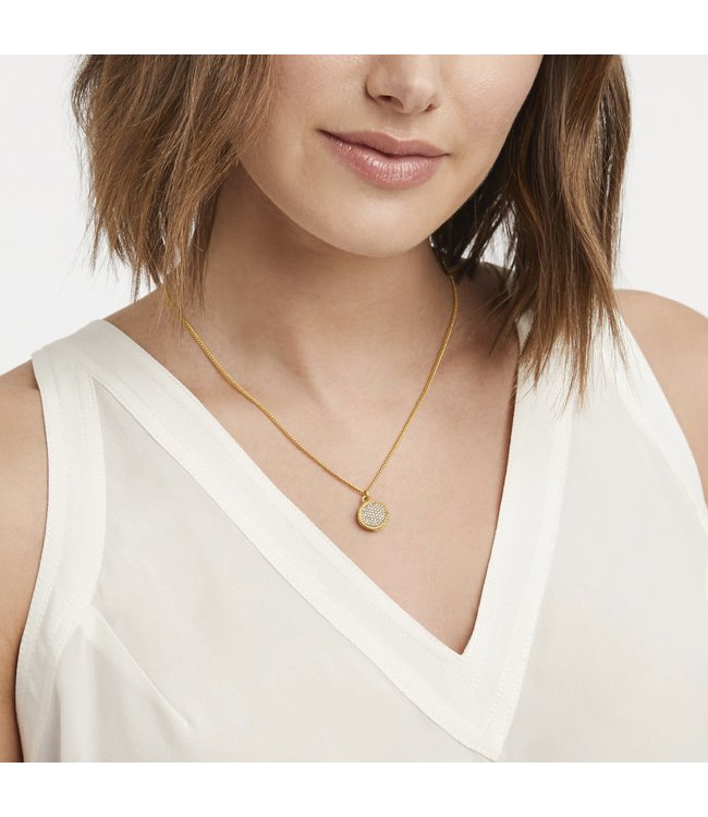 Julie Vos Fleur-de-Lis Solitaire Reversible Necklace