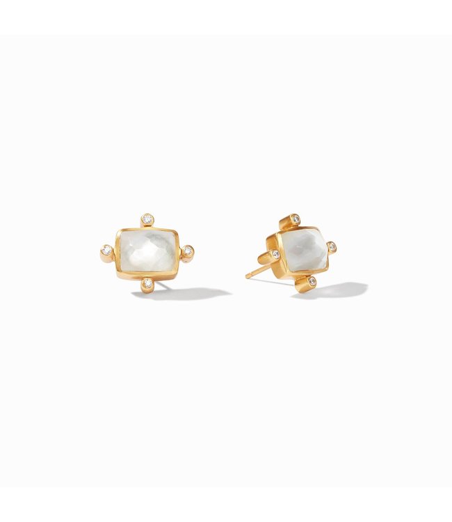 Julie Vos Clara Gold Stud Earrings