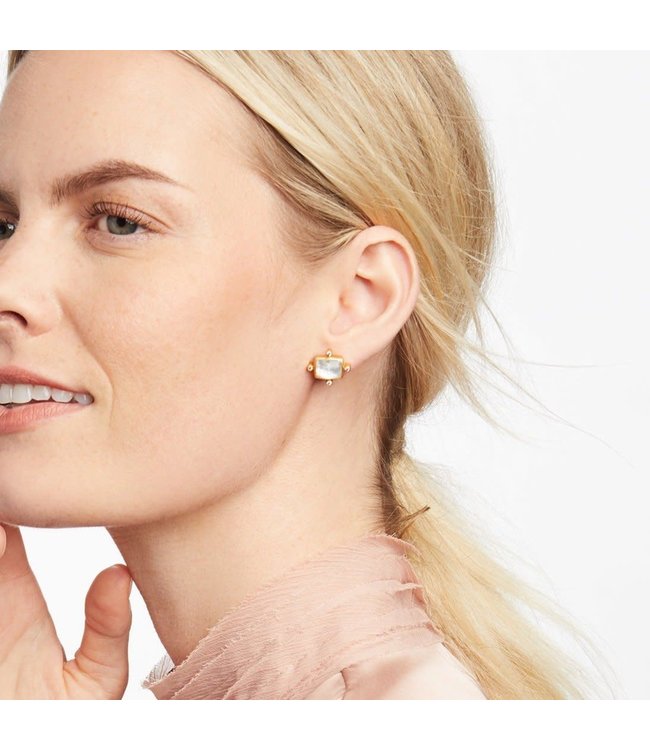 Julie Vos Clara Gold Stud Earrings