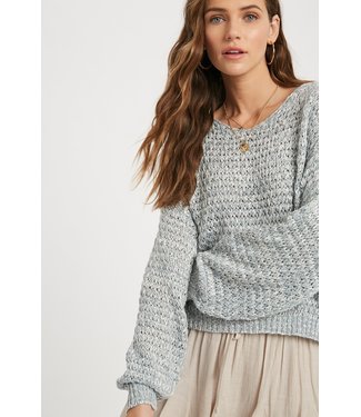 Wishlist Textured Open Knit Sweater