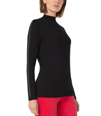 Liverpool Mock Neck Rolled Hem Sweater