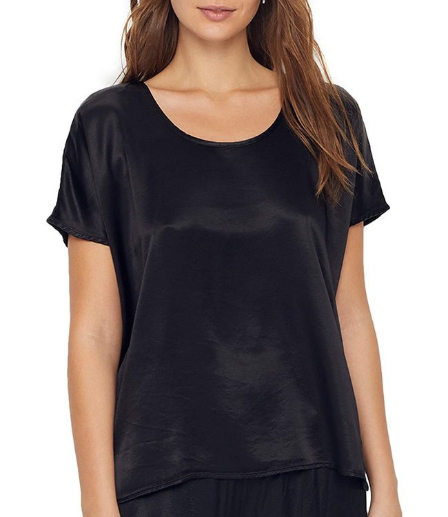 PJ Harlow Roxxy Satin Boxy Tee