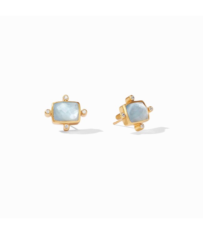 Julie Vos Clara Gold Stud Earrings